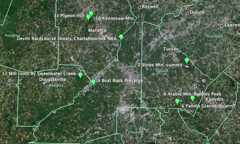 Atlanta Parks Map 