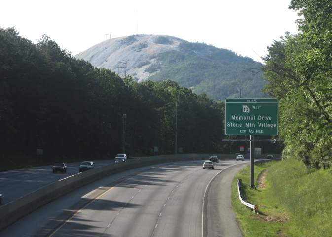 Stone Mountain from Freeway